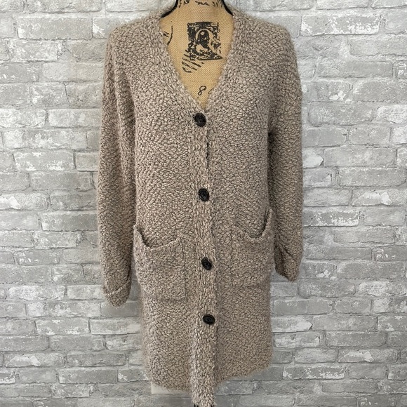 Mono B Long Button Up sweater - Picture 1 of 7